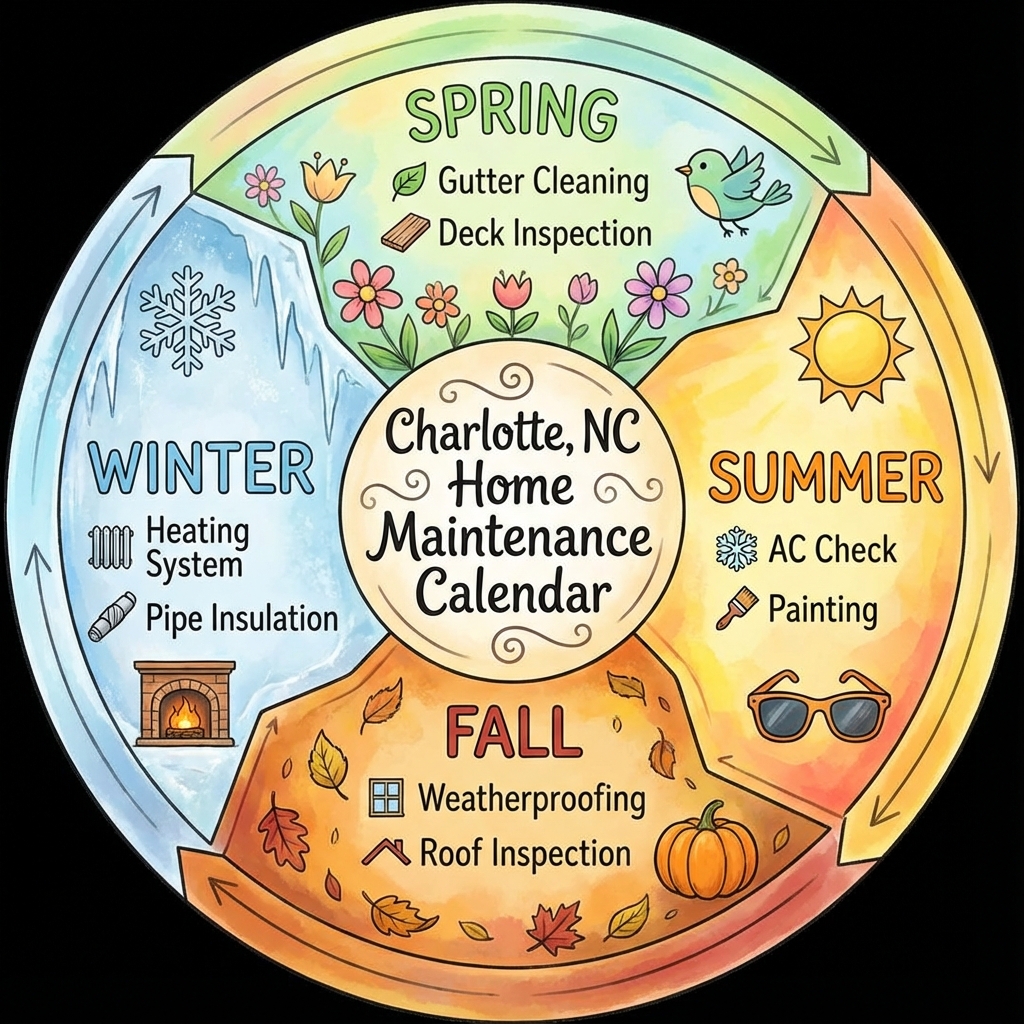 Charlotte seasonal home maintenance calendar