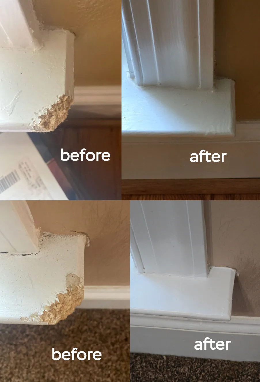 Baseboard & Trim Corner Repair
